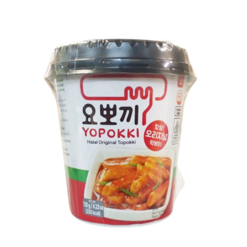 YOPOKKI ORIGINAL TOPOKKI RICE CAKE CUP 140GM Default Title - MamasJan Grocery
