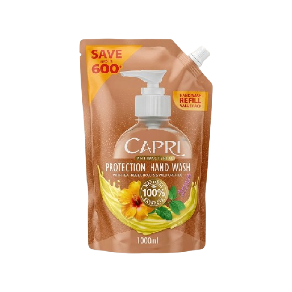 CAPRI ANTIBACTERIAL TEA TREE HAND WASH 1000 ML POUCH Default Title - MamasJan skincare