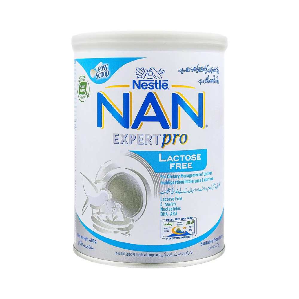 NESTLE NAN MILK POWDER LACTOSE FREE 400 GM Default Title - MamasJan Grocery