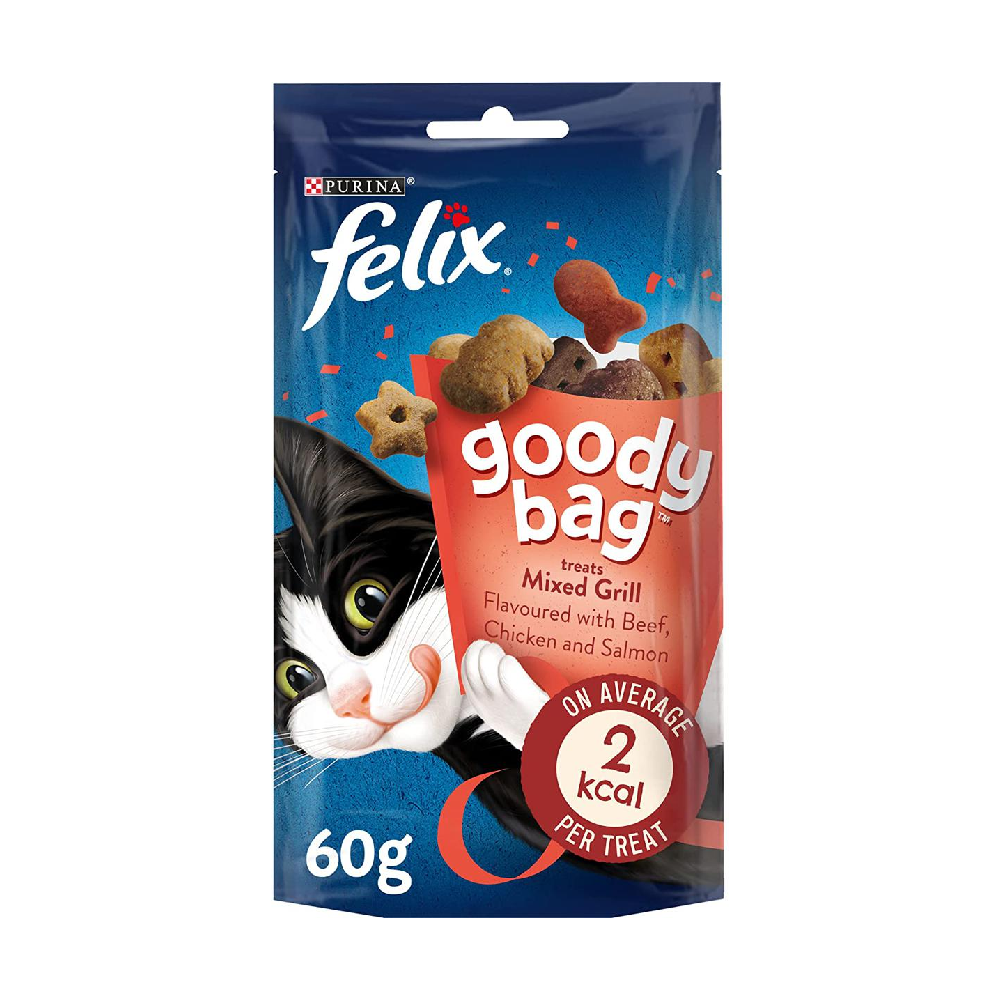 PURINA FELIX CAT BISCUIT GOODY BAG MIXED GRILL 60 GM Default Title - MamasJan Grocery Nonfood