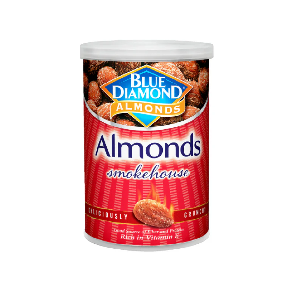 BLUE DIAMOND ROASTED ALMOND SMOKEHOUSE TIN 130 GM Default Title - MamasJan Grocery