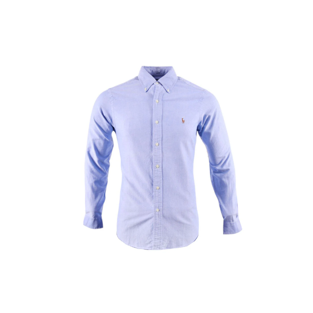 RL MEN L/S BUTTON DOWN SHIRT 870002 BLU S (IR.S) L - MamasJan Mens wear sale