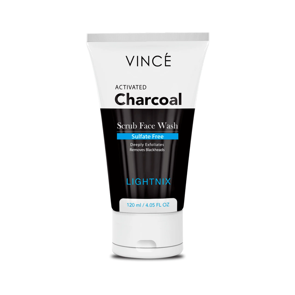 VINCE WOMEN CHARCOAL SCRUB WASH 120 ML Default Title - MamasJan skincare