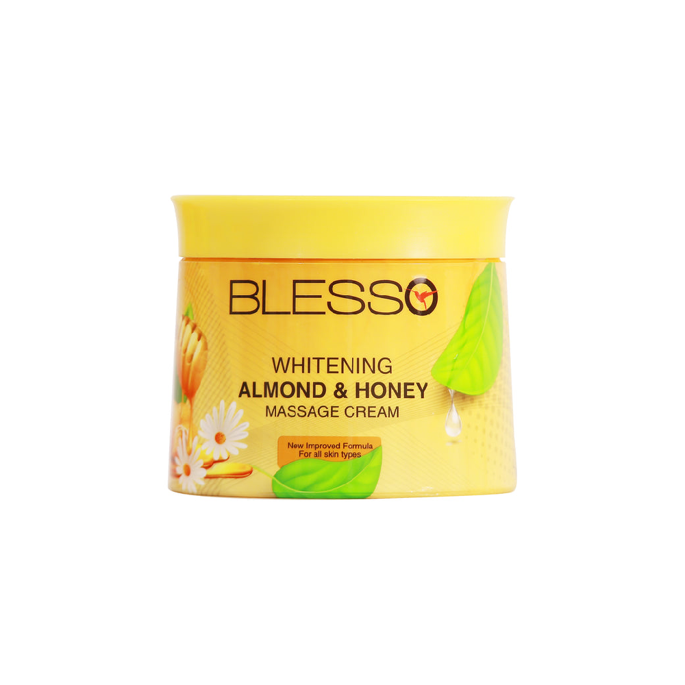 BLESSO NATURALS WHITENING MASSAGE CREAM ALMOND & HONEY 75ML Default Title - MamasJan skincare