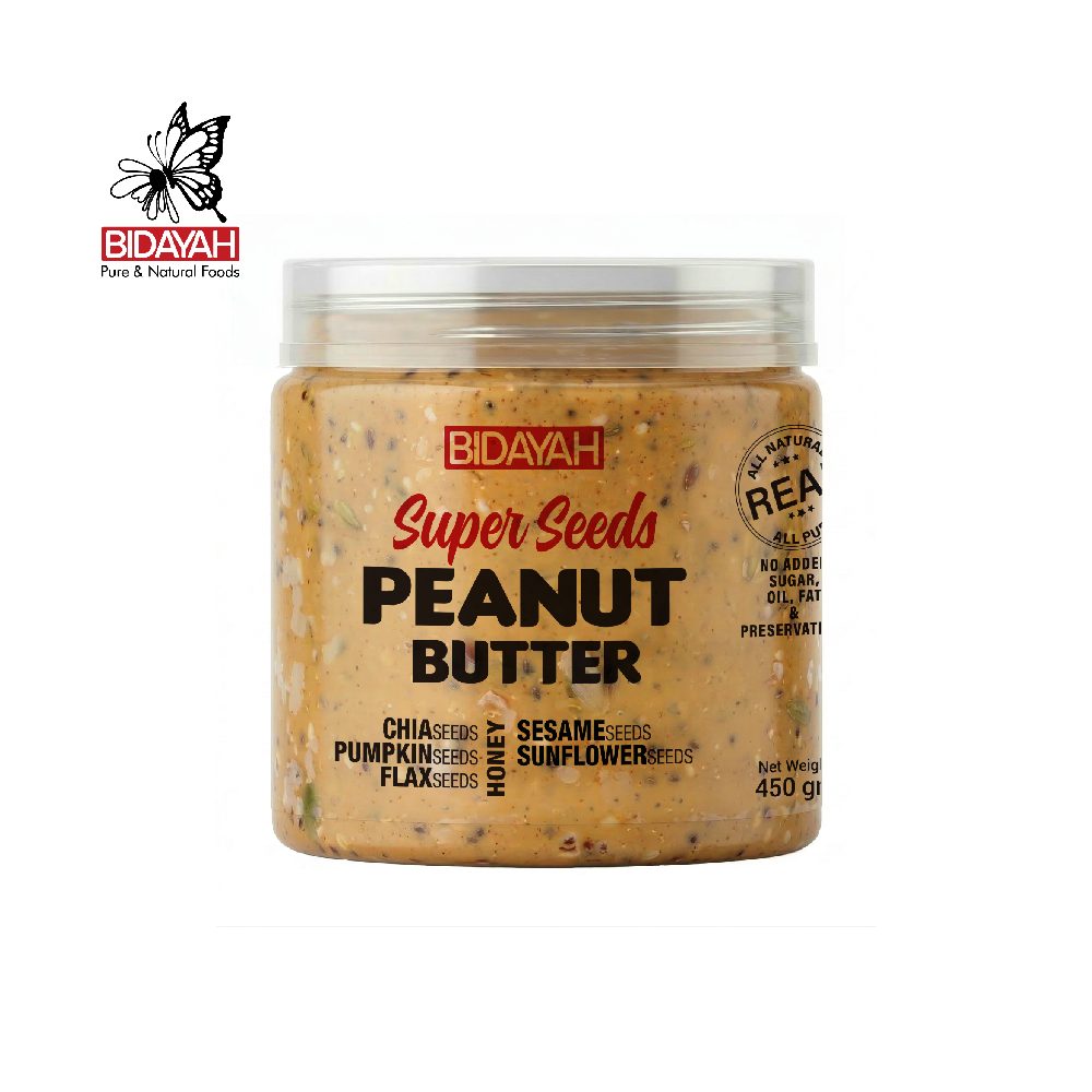 BIDAYAH SUPERSEEDS PEANUT BUTTER 450 GM Default Title - MamasJan GroceryFoods