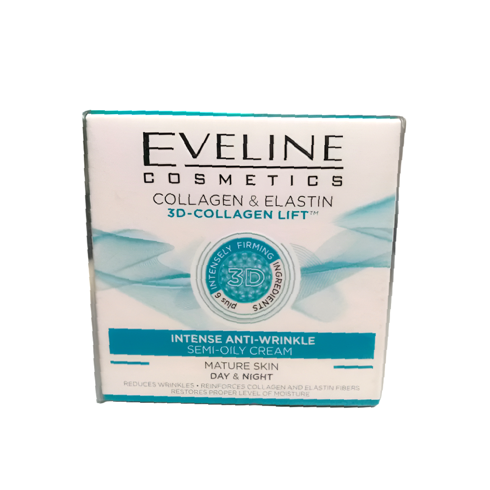 EVELINE COLLAGEN AND ELASTIN 3D INTENSE ANTI-WRINKLE SEMI OI Default Title - MamasJan skincare