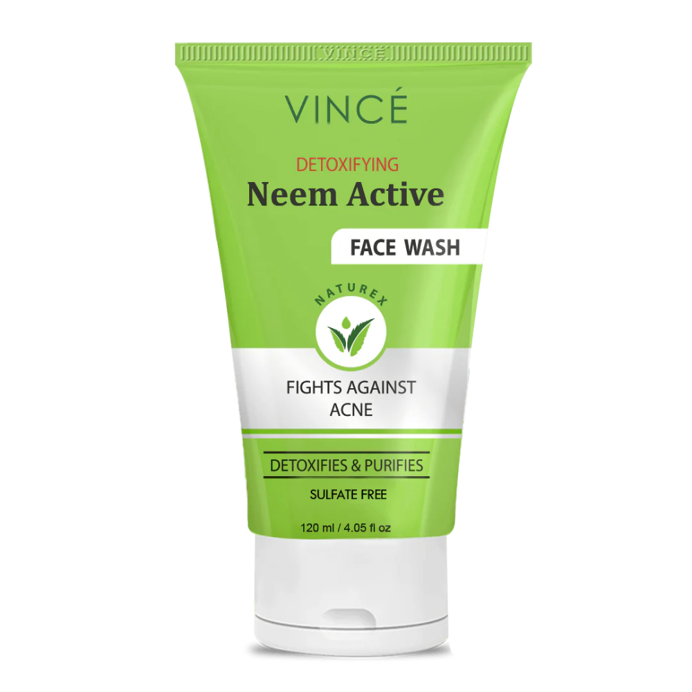 VINCE DETOXIFYING NEEM ACTIVE FACE WASH 120 ML Default Title - MamasJan skincare