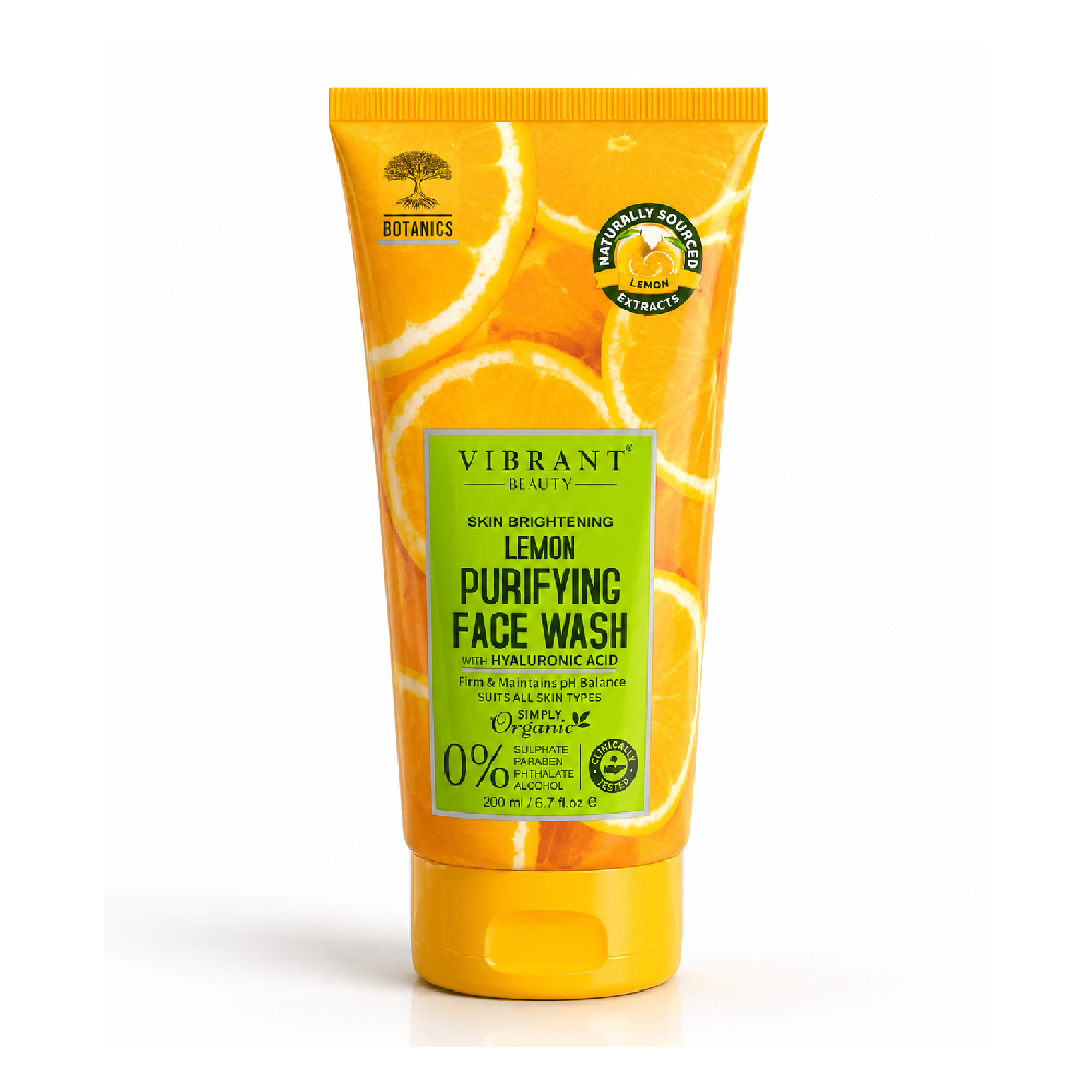 VIBRANT EXFOLIATING LEMON FACEWASH 200 ML Default Title - MamasJan skincare