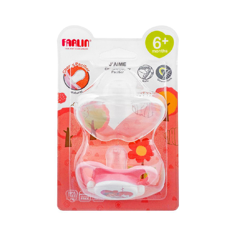 FARLIN CHERRY PACIFIER 6M+ BA-10020 G Default Title - MamasJan Grocery Nonfood