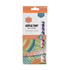 Keep Smiling Acrylic Color 12Pc 7112 Default Title - MamasJan Toys