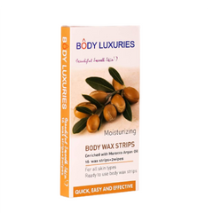 BODY LUXURIES WAX STRIPS MOISTURIZING MOROCCO ARGAN 16+2S Default Title - MamasJan Grocery Nonfood