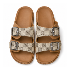 LADIES SLIPPER BROWN SIZE 38-39 V512-58 36-41 IR-26 PVC Default Title - MamasJan KidsWear