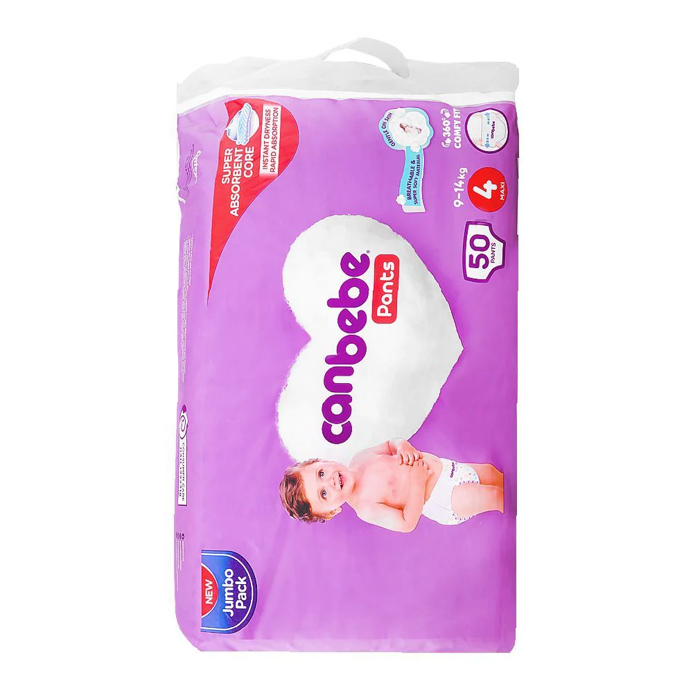 CANBEBE PANTS JUMBO MAXI NO.4 50 PC Default Title - MamasJan Grocery Nonfood