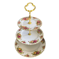DISH CAKE ROYAL BISTRO 3TIRE K105-3-801 Default Title - MamasJan Crockery