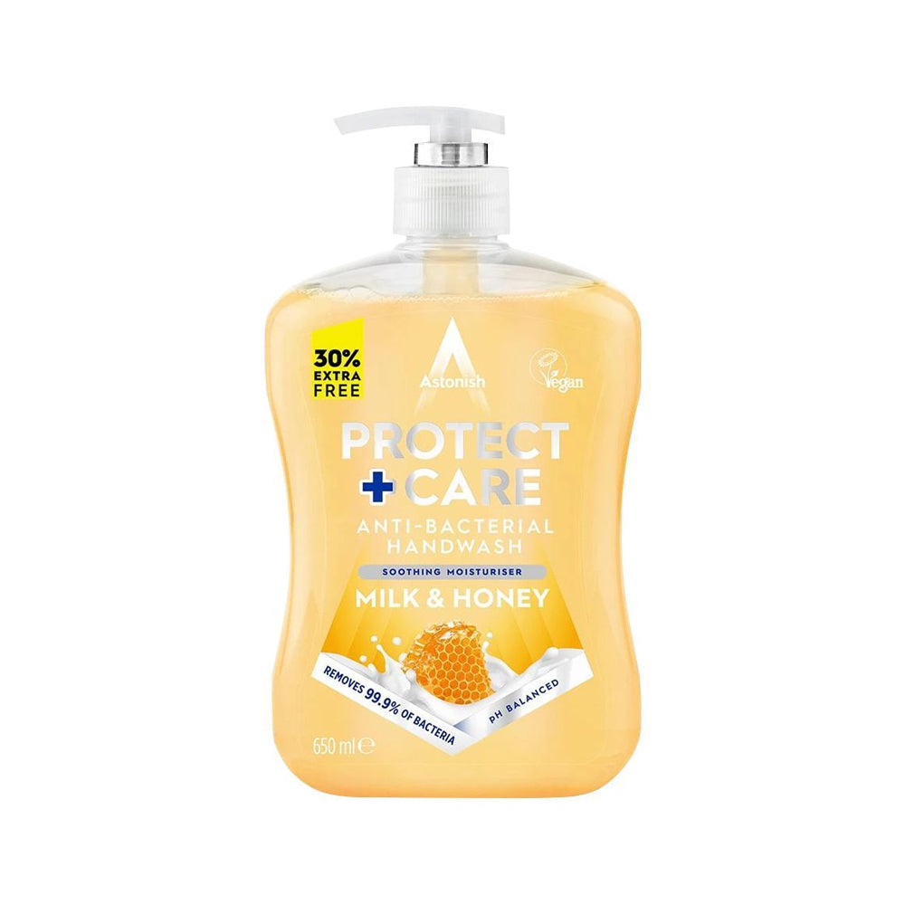 ASTONISH HAND WASH MILK & HONEY ANTI-BACTERIAL 650 ML Default Title - MamasJan Grocery Nonfood