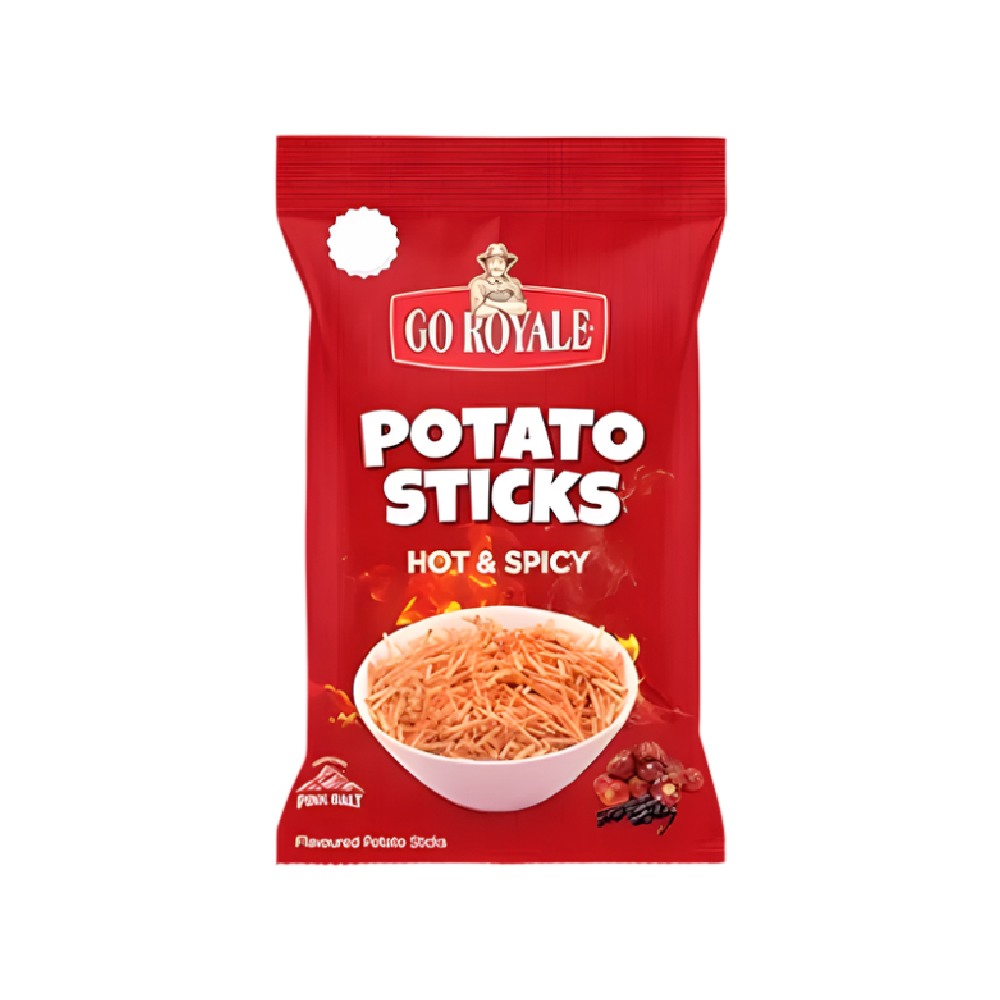 GO ROYALE SPICY POTATO STICKS 46 GM Default Title - MamasJan Grocery