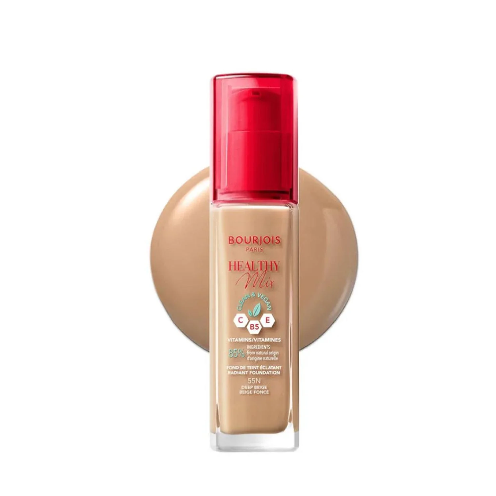 BOURJOIS HEALTHY MIX CLEAN VEGAN FOUNDATION LIGHT BRONZE - MamasJan Makeup