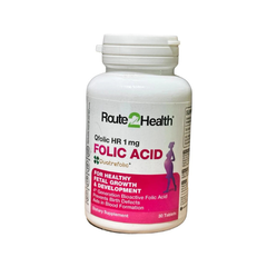 Qfolic HR Tablets 1mg (1 Bottle = 30 Tablets)
