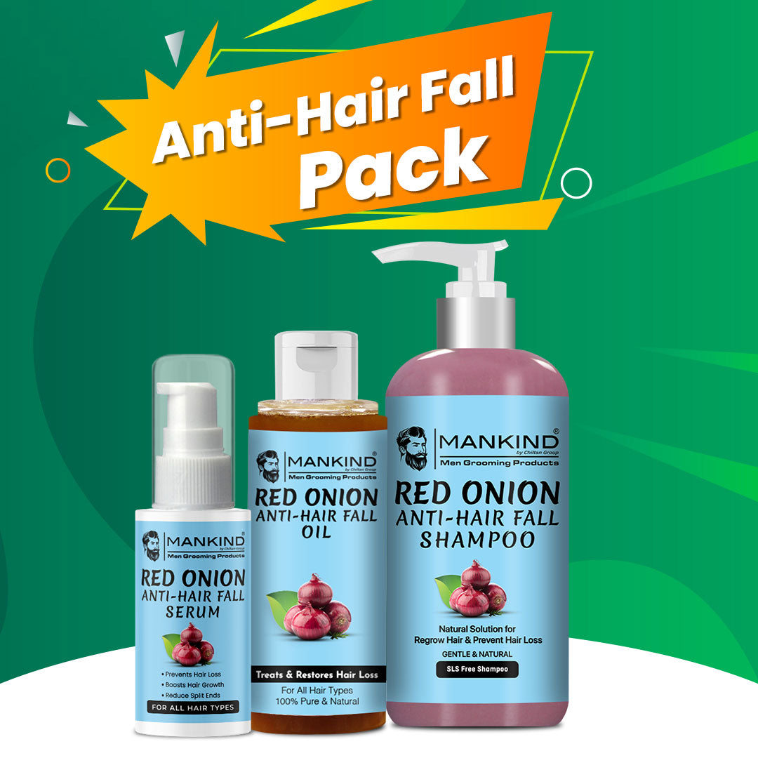 Red Onion Anti Hair Fall Pack - Prevents Hair Fall, Promotes Hair Regrowth & Strengthen Hair
