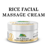 Rice Facial Massage Cream - Rejuvenates Skin, deeply cleanses, Relieves Stress & Provides Instant Glow to Skin