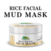 Rice Facial Mud Mask – Refine Pores, Soothes Skin, Absorbs Excess Oil, Lock hydration and moisture in your skin & Natural Glow