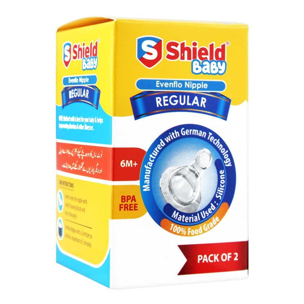 SHIELD EVENFLO NIPPLE REGULAR 6M 2PC PACK Default Title - MamasJan Grocery Nonfood