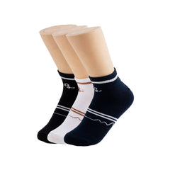 BELLEZA 3 PACK LOW ANKLE SOCKS SK-06 CHARCOAL M / L - MamasJan Lingerie