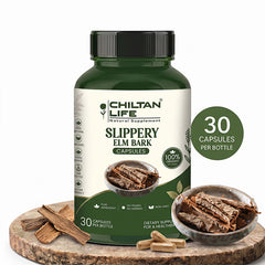 Slippery Elm Bark Capsule 100% Natural Slippery Elm Bark Tablets 30 Per Bottle 500mg