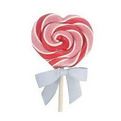 Sugga Swirls Heart Lolllypop 85g