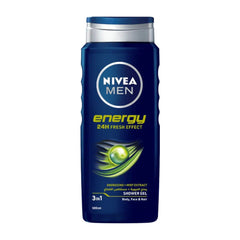 Nivea Shower Gel Energy 24H Fresh Effect 3In1 Men 500Ml