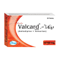 Valcard Tablets 10/160mg (1 Box = 2 Strips) (1 Strip = 14 Tablets)