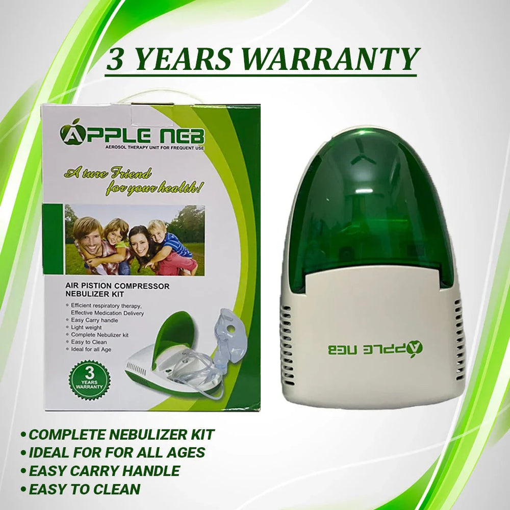 Nebulizer By Apple Neb Air Piston Compressor Nebulizer Kit - The Healthcare Shop Pakistan