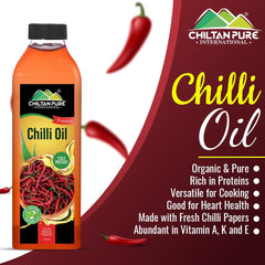 Chilli Oil - Best Option for Cooking, Spice Up Your Taste Buds, Good for Heart Health, Rich in Vitamins & Iron