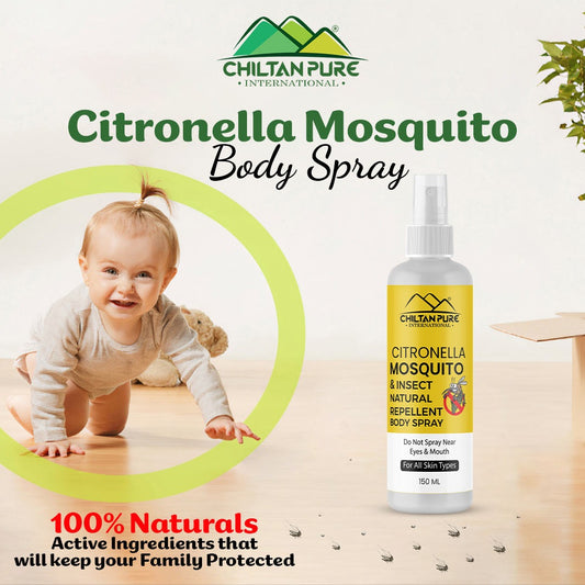 Citronella Mosquito Natural Repellent Body Spray – Works against mosquito, Eliminate infections, Contain Anti-inflammatory properties – 100% natural