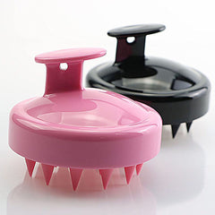 Silicon Head Scalp Massage Brush Shampoo Massager Brush with Soft Silicone Bristles For All Type Of Hairs Straight Curly Wet Dry For Men Women Children