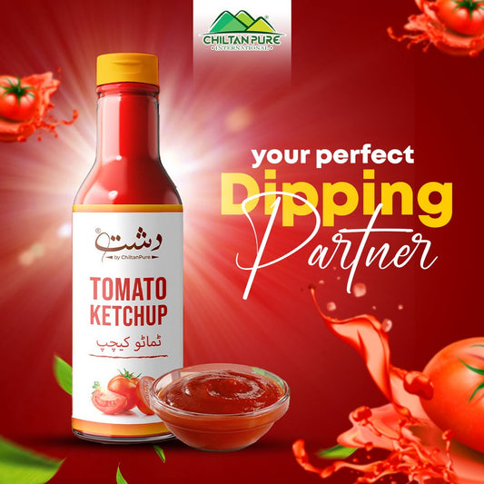 Tomato Ketchup - Packed with a remarkable flavour of 100% real juicy tomatoes