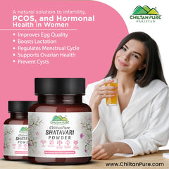 Shatavari Powder - Embrace Feminine Wellness - Cure PCOS, Enhance Fertility, and Strengthen Ovaries Naturally
