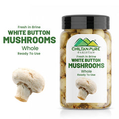 Whole White Button Mushrooms / ہول وائٹ بٹن مشروم / Safed Button Mushroom Whole