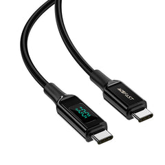100W USB-C to USB-C Charging Data Cable with Digital Display - MFI Approved Default Title - MamasJan Phone & Accessories