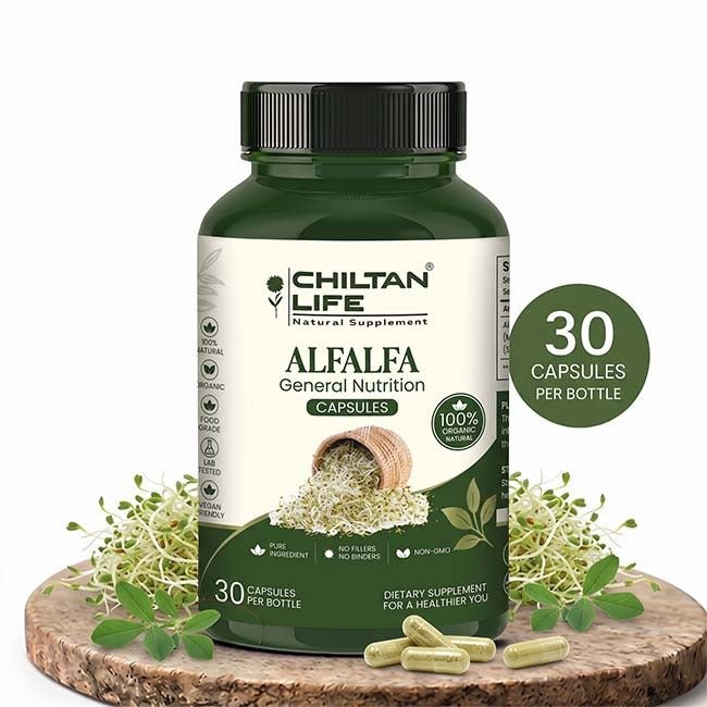 Alfalfa Capsule 100% Natural Amaltas Tablets 30 Per Bottle 500mg - Mamasjan