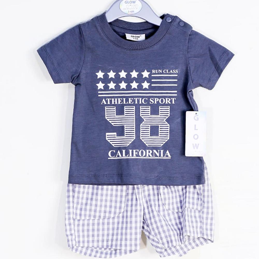 BOYS 2PC KNICKER SUIT MB-32-2-43 MS-20 3-6M Default Title - MamasJan KidsWear