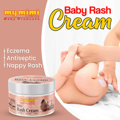 Baby Rash Cream - Antiseptic Protection for Baby’s Skin, Cures Eczema, Prevents & Soothes Nappy Rash