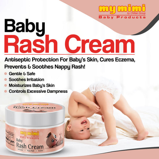 Baby Rash Cream - Antiseptic Protection for Baby’s Skin, Cures Eczema, Prevents & Soothes Nappy Rash!