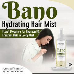 Bano Hydrating Hair Mist - Floral Elegance for Hydrated & Fragrant Hair in Every Mist - 💯Organic