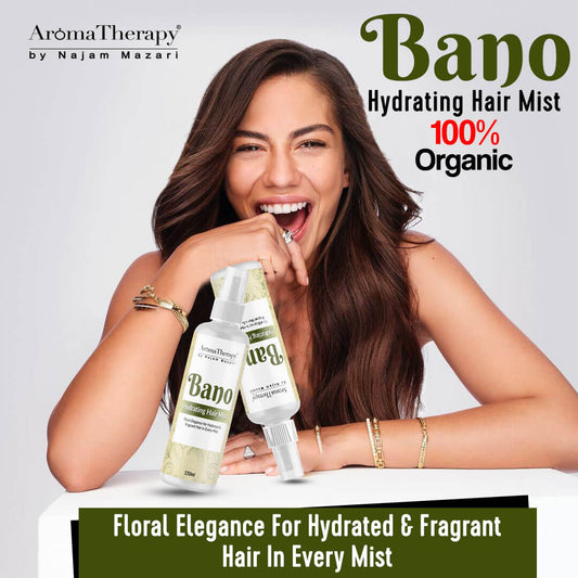 Bano Hydrating Hair Mist - Floral Elegance for Hydrated & Fragrant Hair in Every Mist - 💯Organic