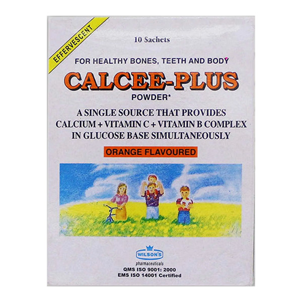 Calcee-Plus Powder Orange Sachets (1 Box = 10 Sachets)