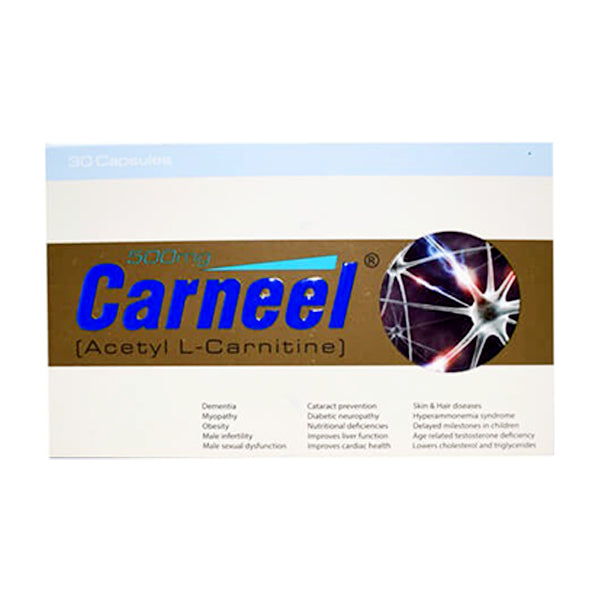 Carneel Capsules 500mg (1 Box = 3 Strips) (1 Strip = 10 Capsules)