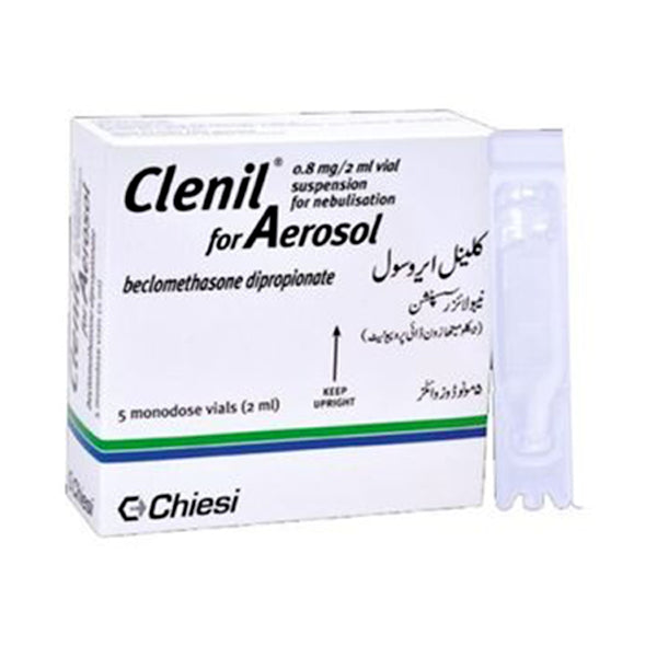 Clenil 2ml Compositum For Aerosol 0.8mg+1.6mg (1 Box = 10 Nebulization Solution)