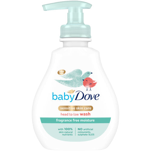 DOVE BABY HEAD TO TOE WASH FRAGRANCE FREE MOISTURE 200 ML Default Title - MamasJan Grocery Nonfood