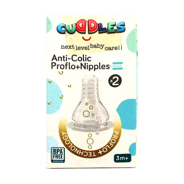 Cuddles Anticolic Proflow Nipples 3M+
